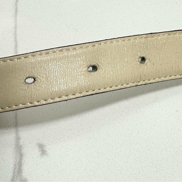 Vintage Paloma Picasso Cream and Gold Chain Hardware Belt, Size M / 75 - Picture 7 of 8